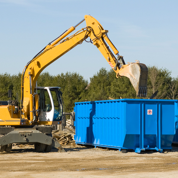 are there any restrictions on where a residential dumpster can be placed in Vandalia